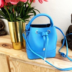 Blue Mini bucket bag